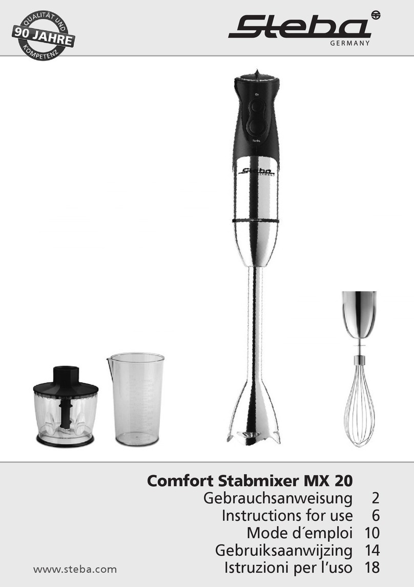 Steba MX 20 Instructions for use