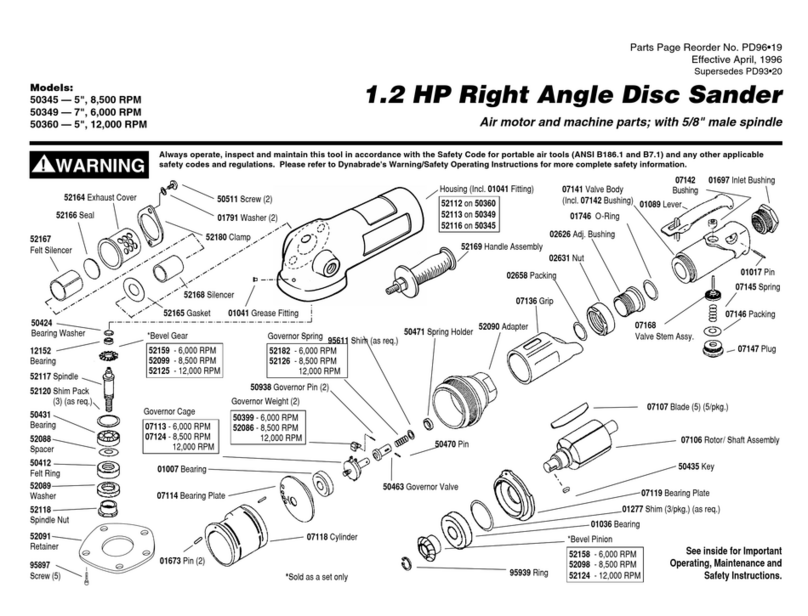 Dynabrade 50345 User manual