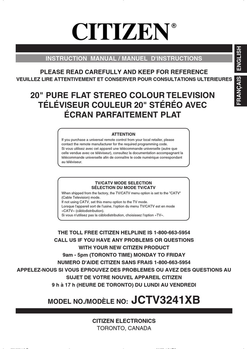 Citizen JCTV3241XB User manual
