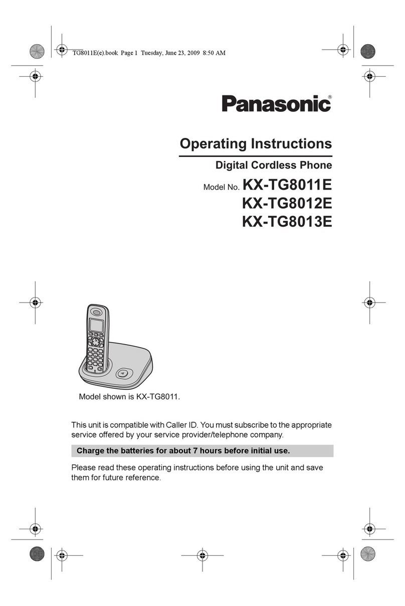Panasonic KX-TG8011E User manual