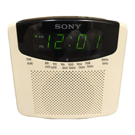 Sony ICF-C102 User manual Sony ICF-C102 User manual