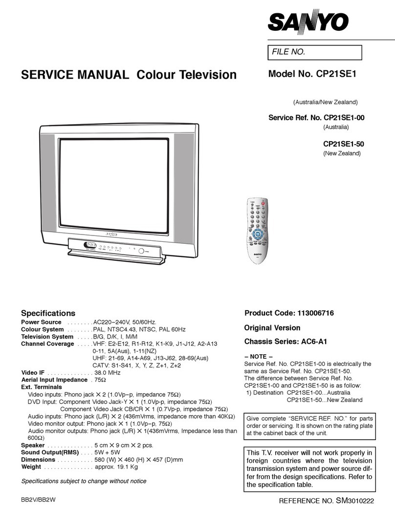 Sanyo CP21SE1 Service manual