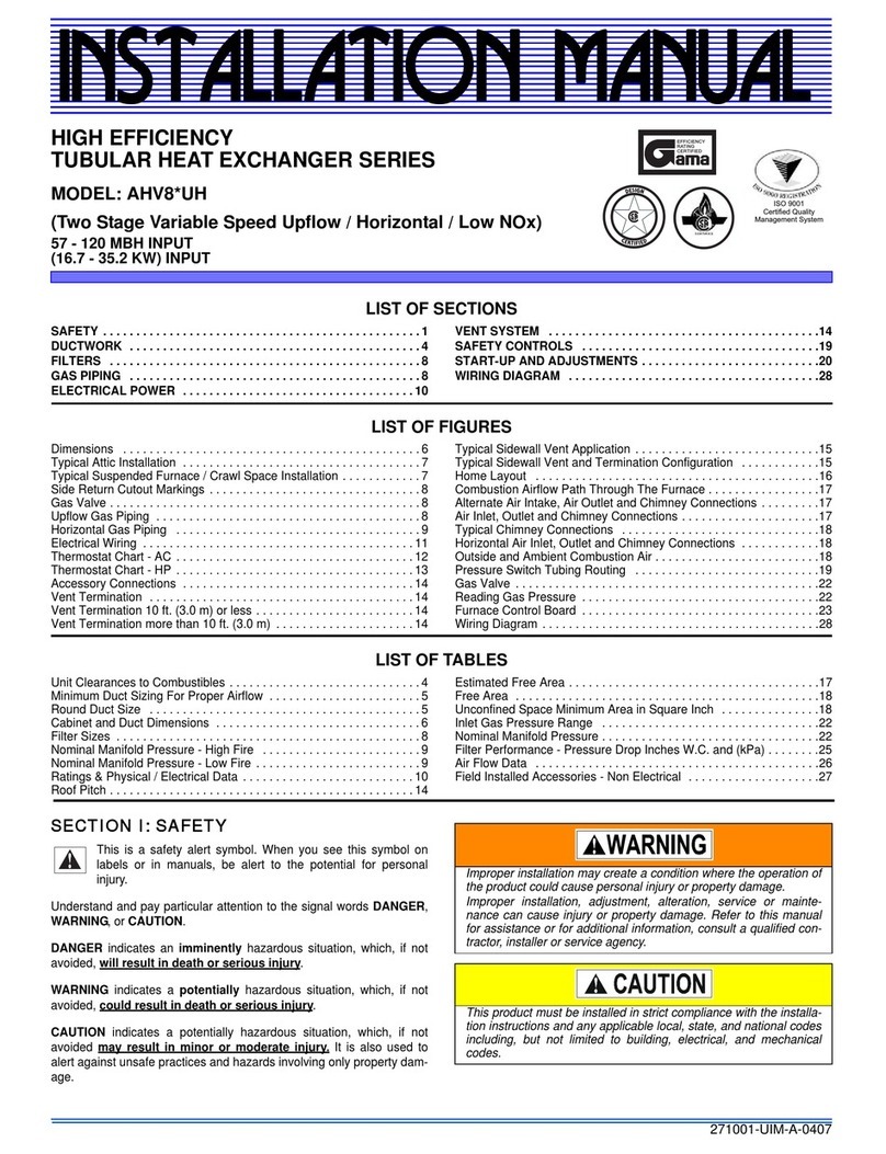 Unitary products group AHV8 UH User manual