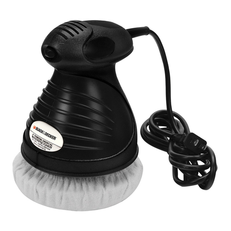 Black & Decker 6" RANDOM ORBITAL WAXER User manual
