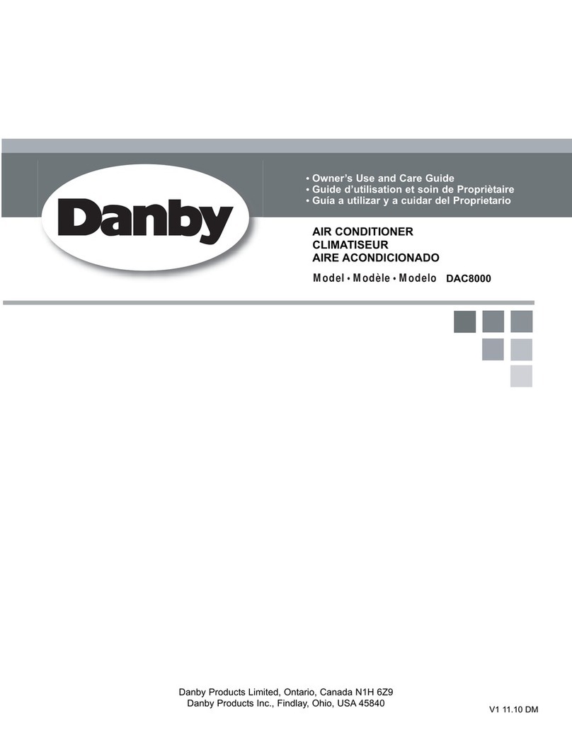 Danby DAC8000 Assembly instructions