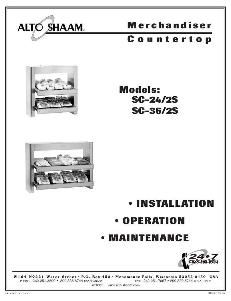 Alto-Shaam SC-24/2S User manual