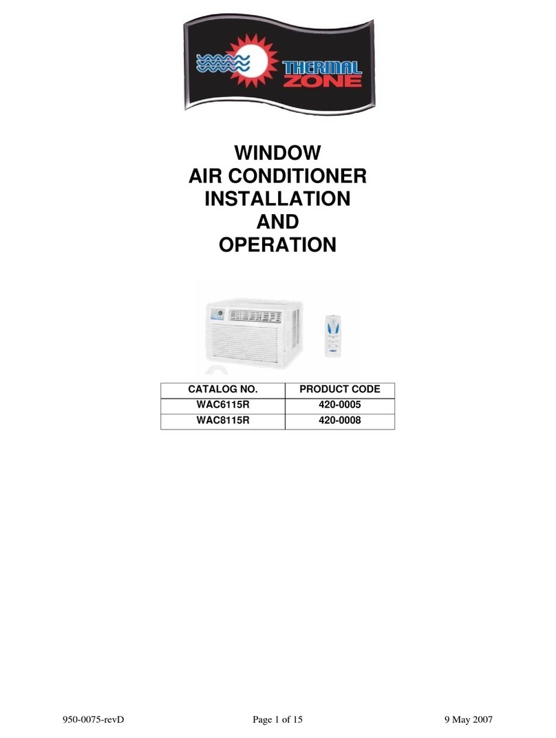Thermal Zone WAC6115R Owner's manual
