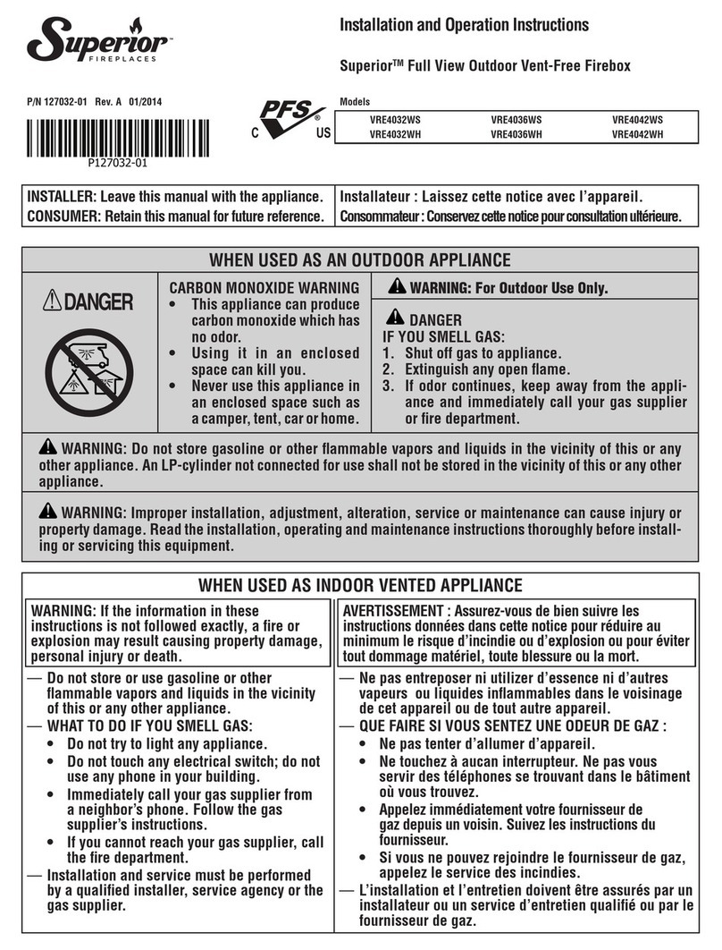 Superior VRE4032WS User manual