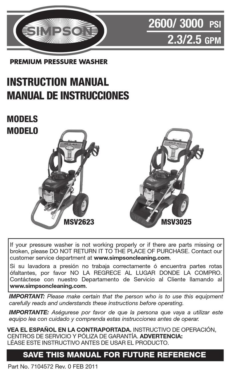Simpson MSV2623 instruction manual