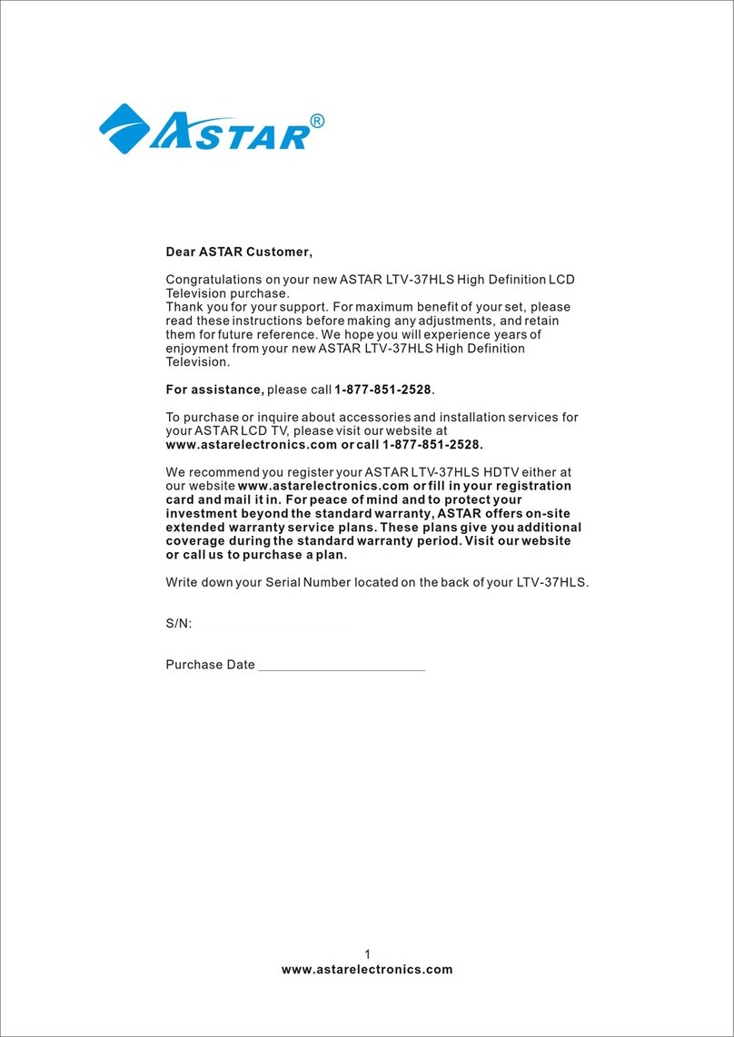 A-Star LTV-37HLS owner's manual