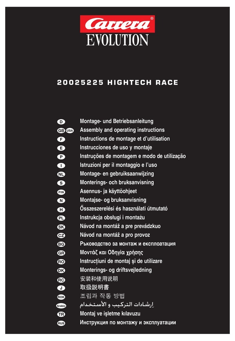 Carrera Evolution 20025225 HIGHTECH RACE User manual Carrera Evolution 20025225 HIGHTECH RACE User manual