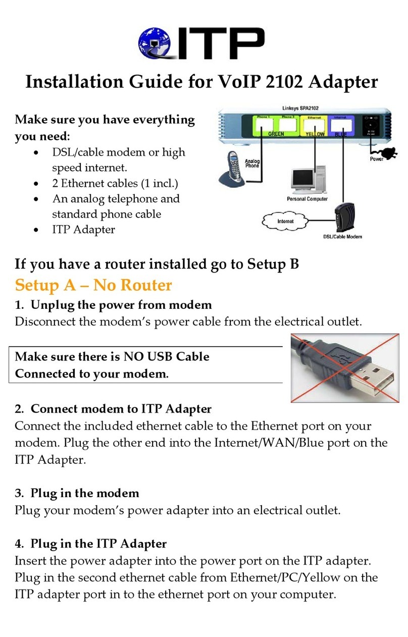 ITP VoIP 2102 installation guide