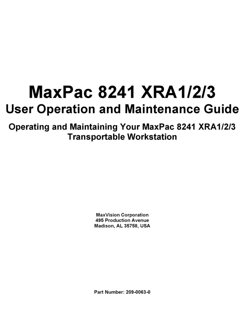 MaxVision MaxPac 8241 XRA1 User Operation and Maintenance Guide