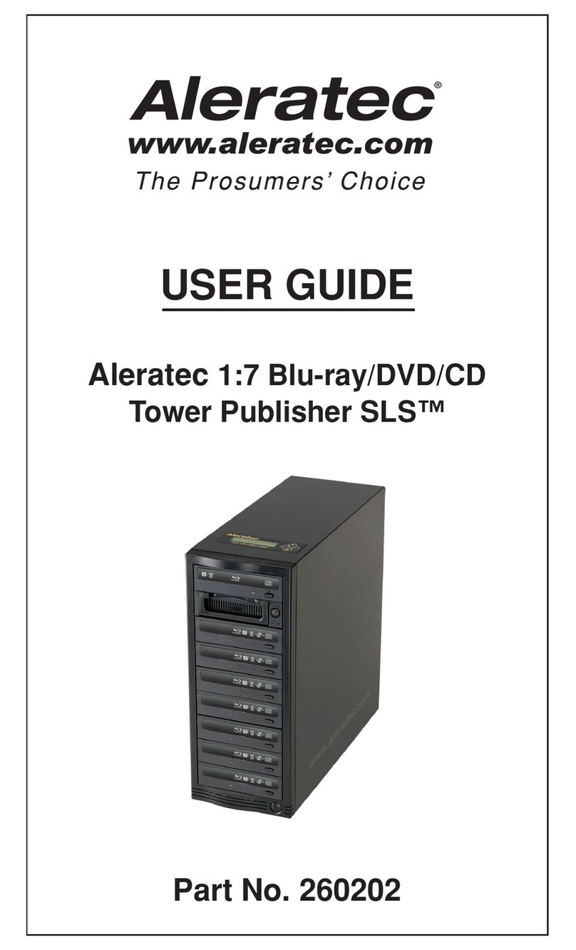 Aleratec Tower Publisher SLS 260202 User manual Aleratec Tower Publisher SLS 260202 User manual