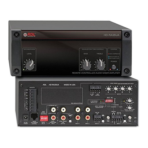 RDL HD-Series HD-RA35UA Owner's manual