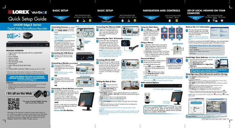 Lorex LH330 Edge2 Series User manual