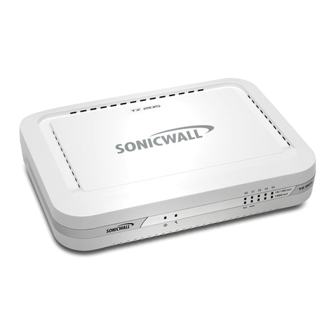 SonicWALL TZ 205 Series User manual SonicWALL TZ 205 Series User manual