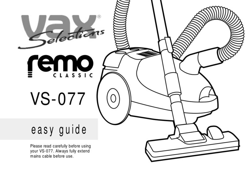 Vax Remo Classic VS-077 Product information sheet