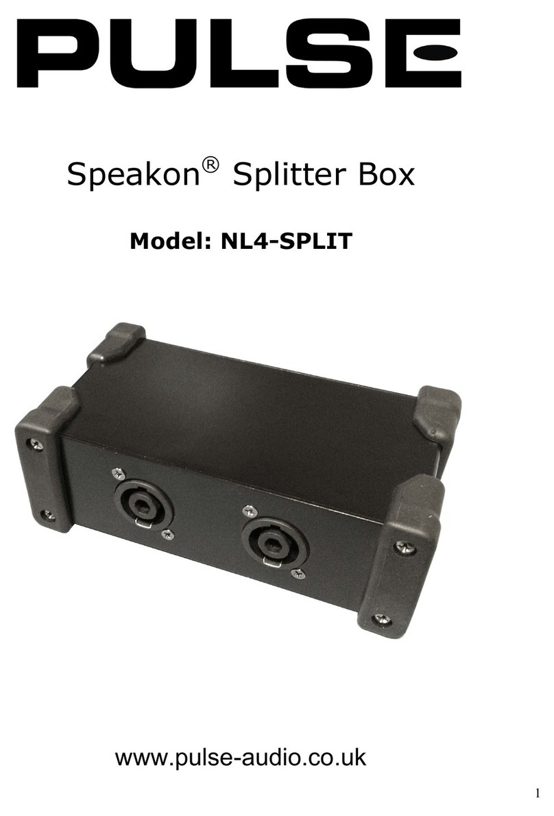 PULSE+ Speakon NL4-SPLIT manual