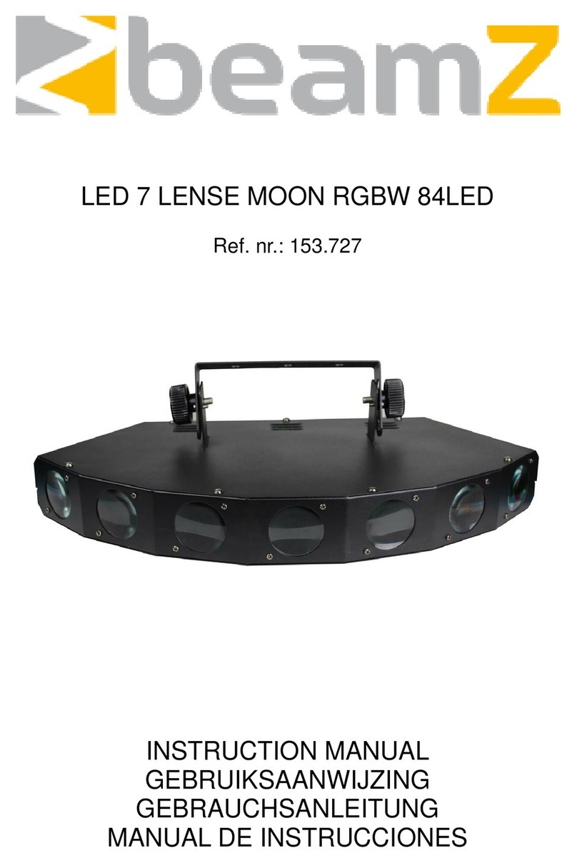 Beamz LED 7 LENSE MOON RGBW 84LED User manual