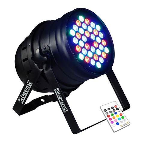 Beamz 151.236 LED PAR 64-36x3W Alu RGB IR DMX User manual