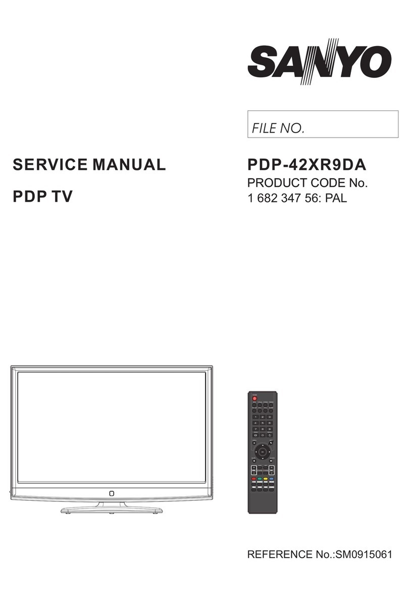 Sanyo PDP-42XR9DA User manual