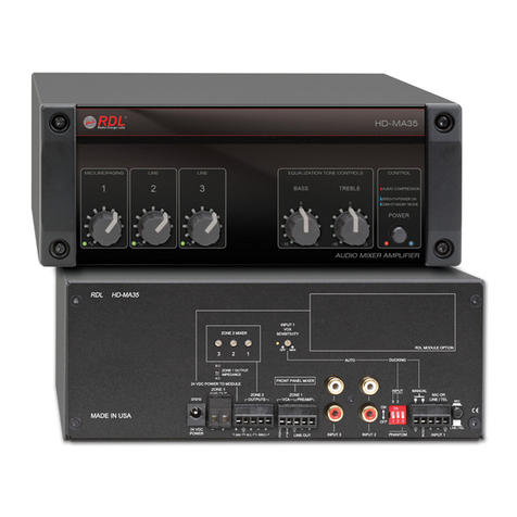 RDL HD-MA35 Owner's manual