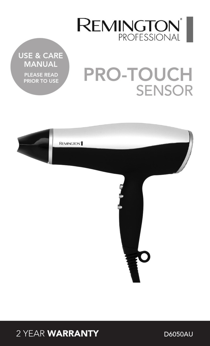 Remington PRO-TOUCH SENSOR D6050AU User manual
