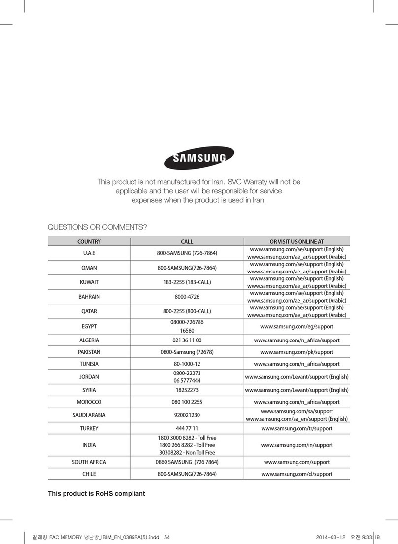 Samsung AF**FSSDA Series Guide