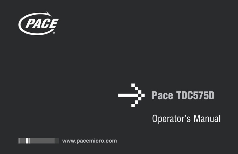Pace TDC575D series User manual