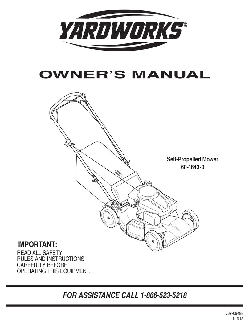 Yard Works 60-1643-0 owner's manual