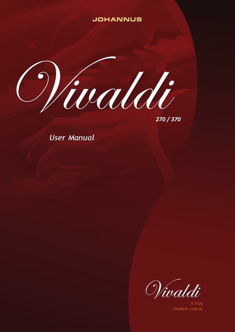Johannus Vivaldi 270 User manual