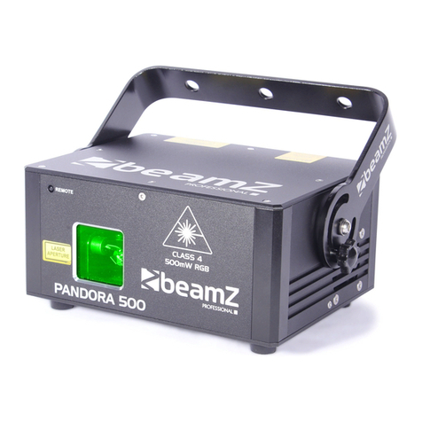 Beamz Pandora 500 TTL User manual
