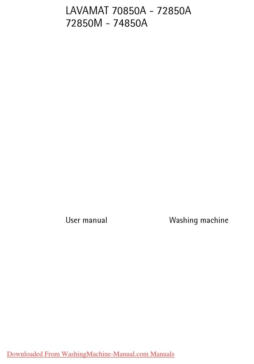 Electrolux LAVAMAT 70850A User manual