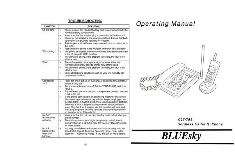 Bluesky CLT-789 operating manual