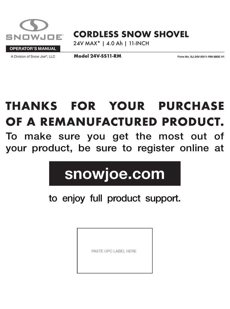 SNOWJOE 24V-SS11-RM Operator's manual