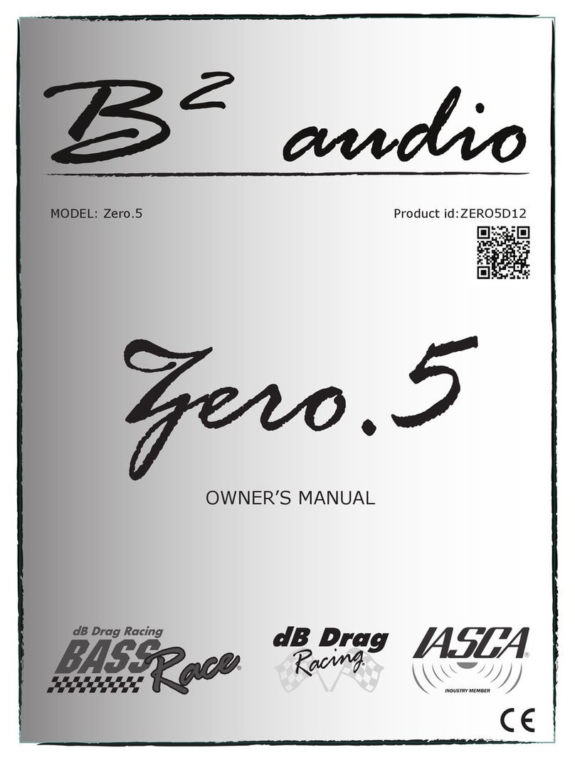 B2 Audio Zero.5 User manual