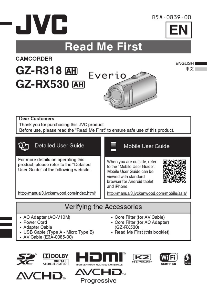 JVC Everio GZ-R318 User manual