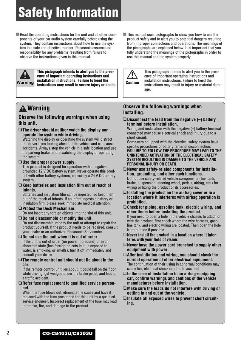 Panasonic C8403U manual