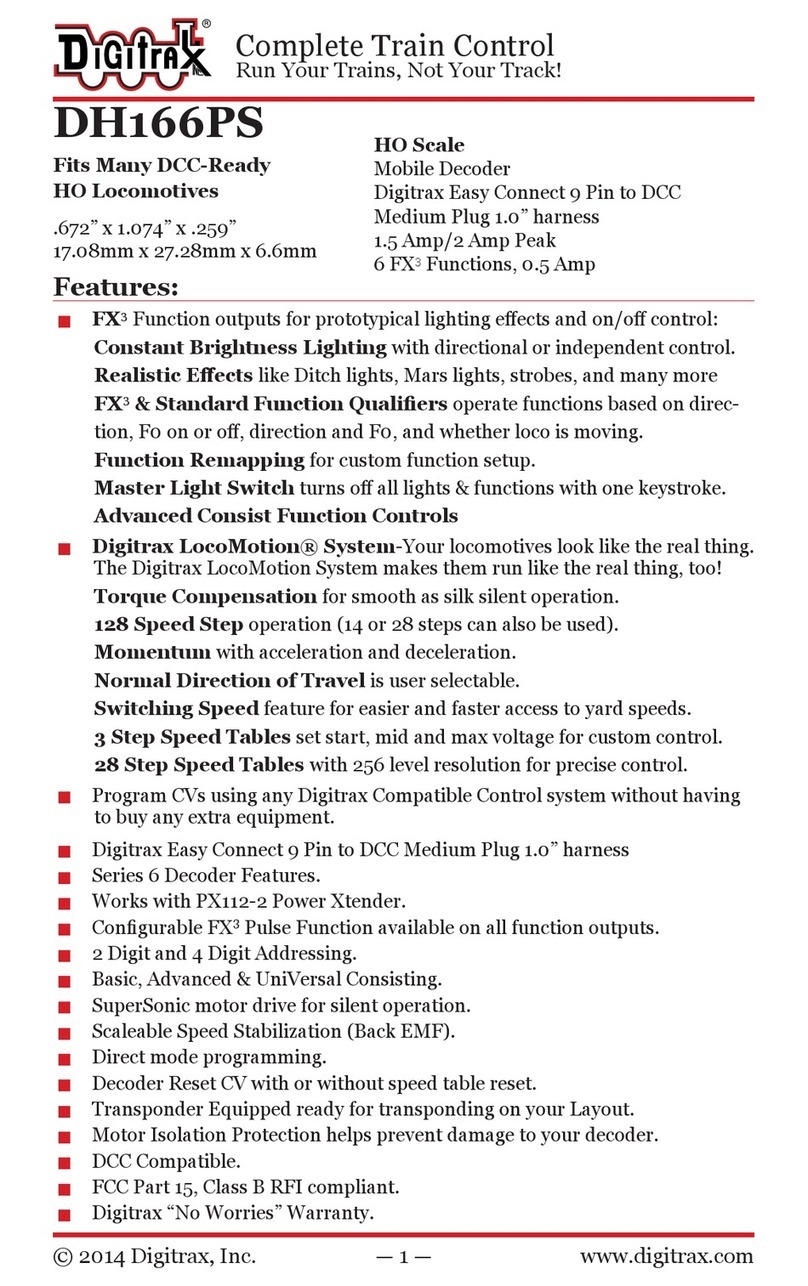 Digitrax DH166PS User manual