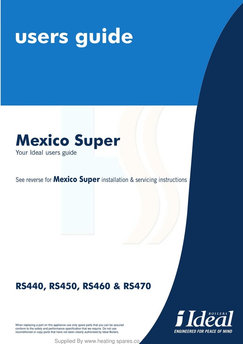 IDEAL Mexico Super RS440 User manual