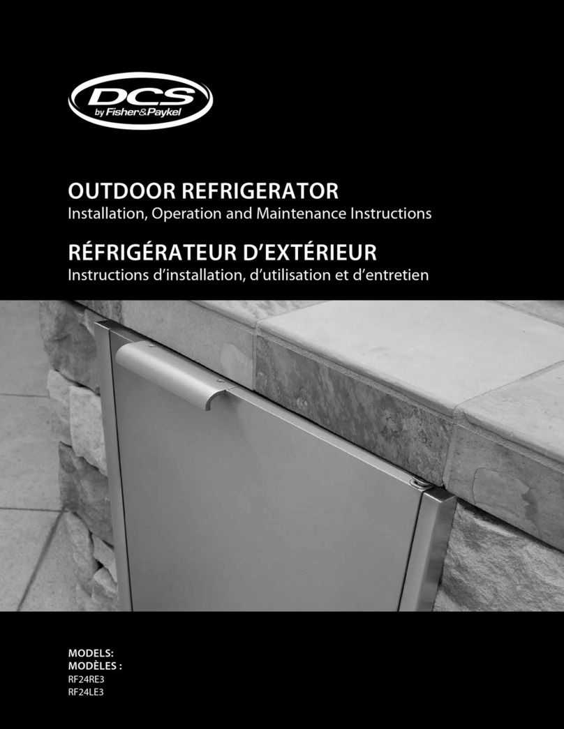 DCS RF24RE3 Installation, operation and maintenance instructions