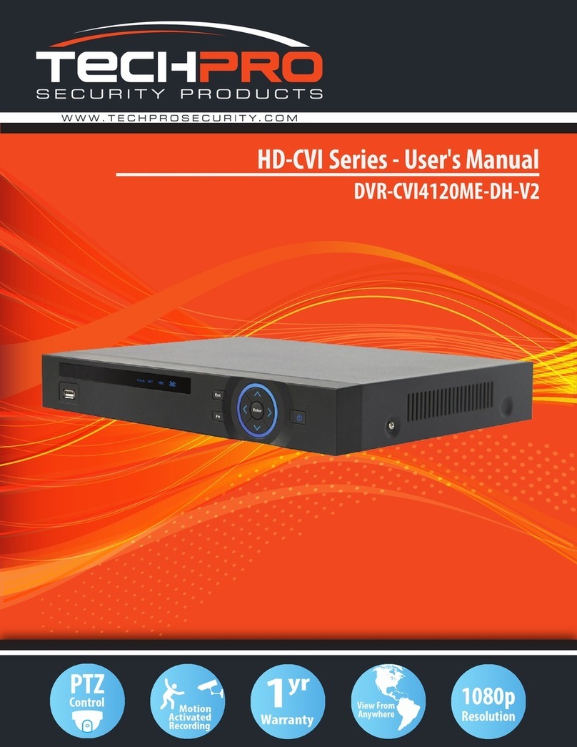 Techpro DVR-CVI4120ME-DH-V2 User manual