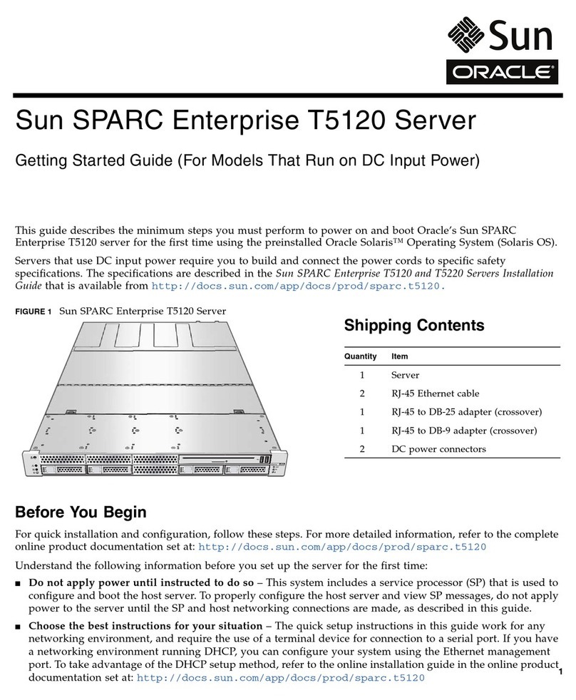 Sun Oracle T5120 User manual