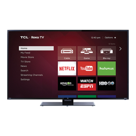 TCL Roku TV 3253700 User manual