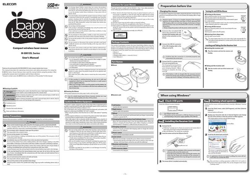 Elecom M-BM1DL User manual