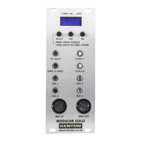 Kenton Modular Solo User manual