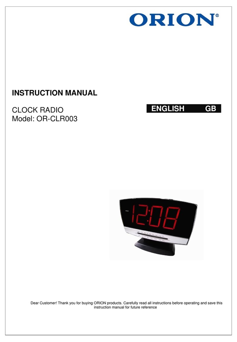 Orion OR-CLR003 instruction manual