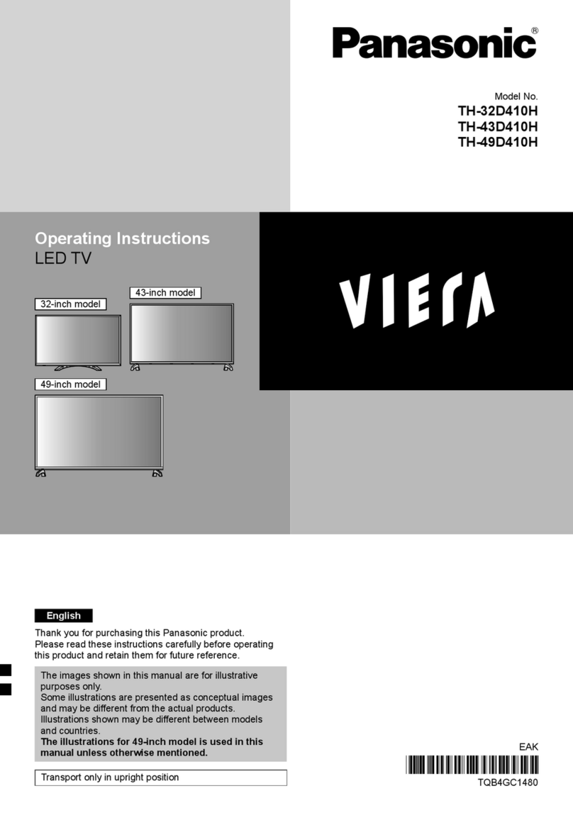 Panasonic VIERA TH-32D410H User manual Panasonic VIERA TH-32D410H User manual