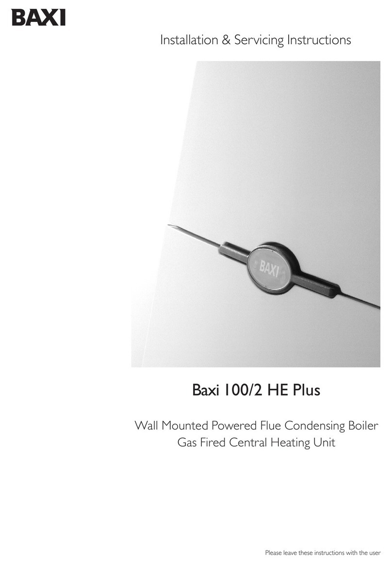 Baxi 100/2 HE Plus Installation & servicing instructions